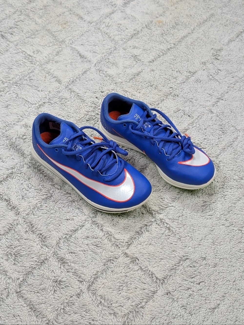 Nike Triple Jump Elite 2 Racer Blue Track Field Jump Spikes Mens 4.5 AO0808-400